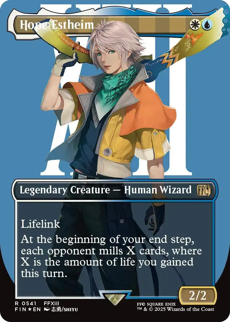 Image for Hope Estheim (Borderless) (Surge Foil) (541) [FINAL FANTASY] - Magic: The Gathering