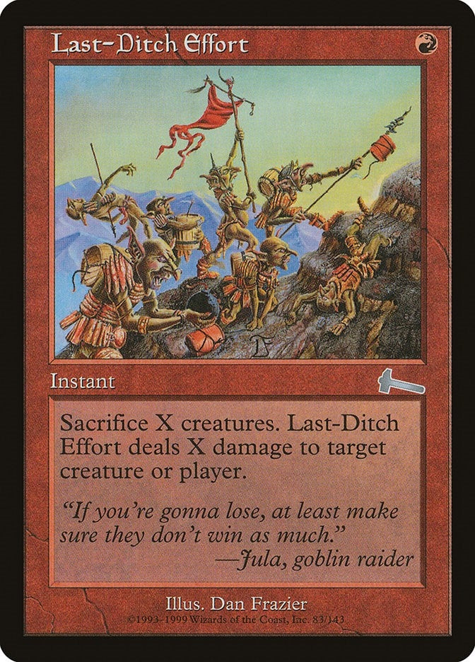 Image for Last-Ditch Effort (83) [Urza's Legacy] - Magic: The Gathering
