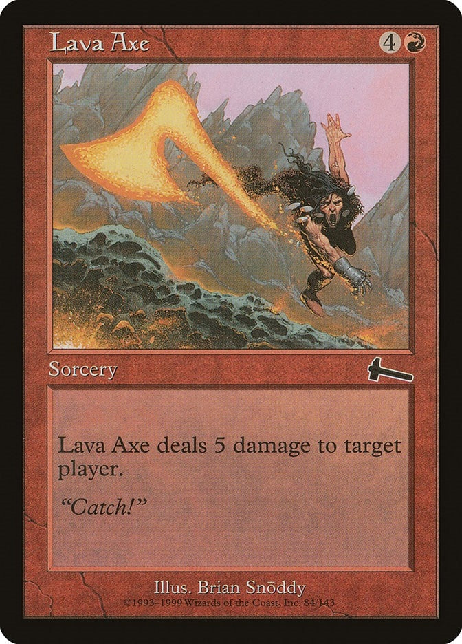 Image for Lava Axe (84) [Urza's Legacy] - Magic: The Gathering