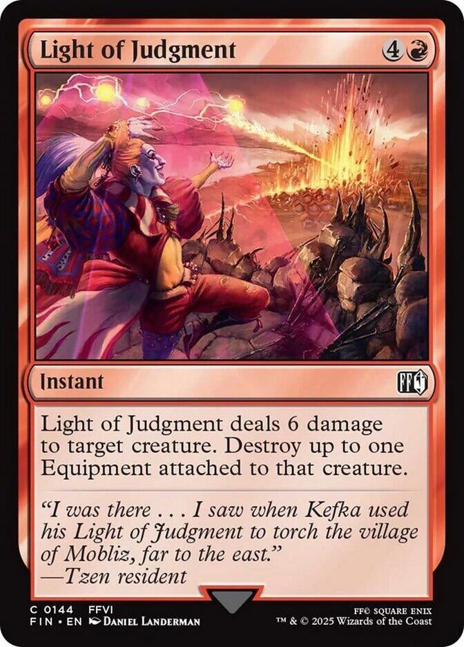 Image for Light of Judgment (144) [FINAL FANTASY] - Magic: The Gathering
