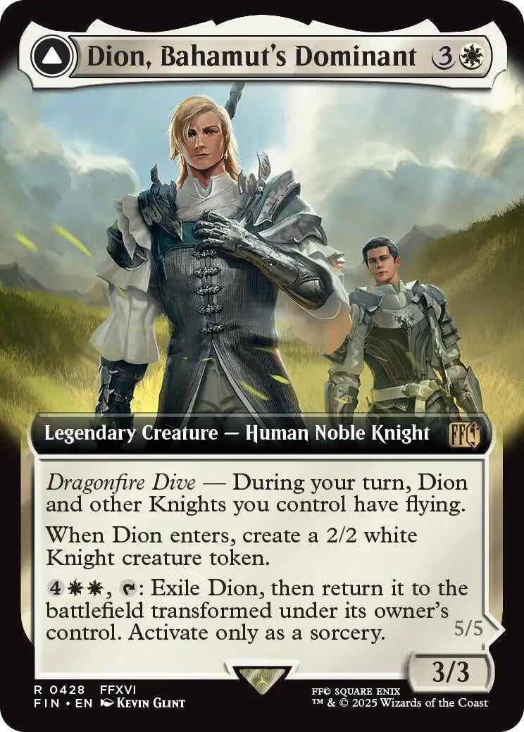 Image for Dion, Bahamut's Dominant (Extended Art) (428) [FINAL FANTASY] - Magic: The Gathering