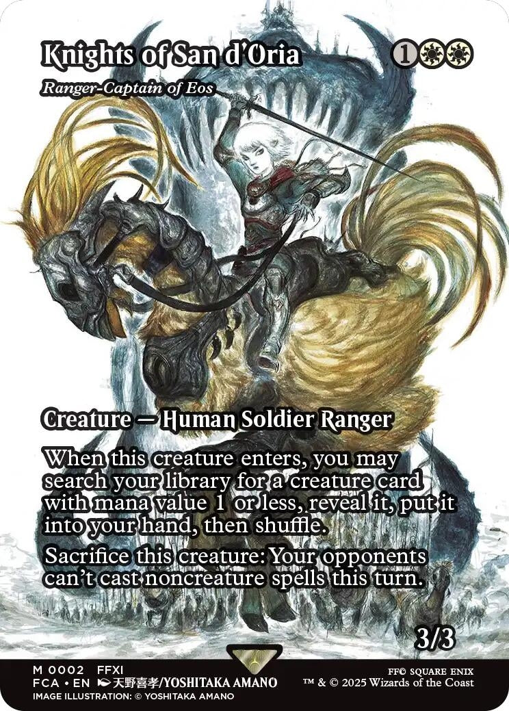 Image for Knights of San d'Oria - Ranger-Captain of Eos (Showcase) (2) [FINAL FANTASY: Through the Ages] - Magic: The Gathering
