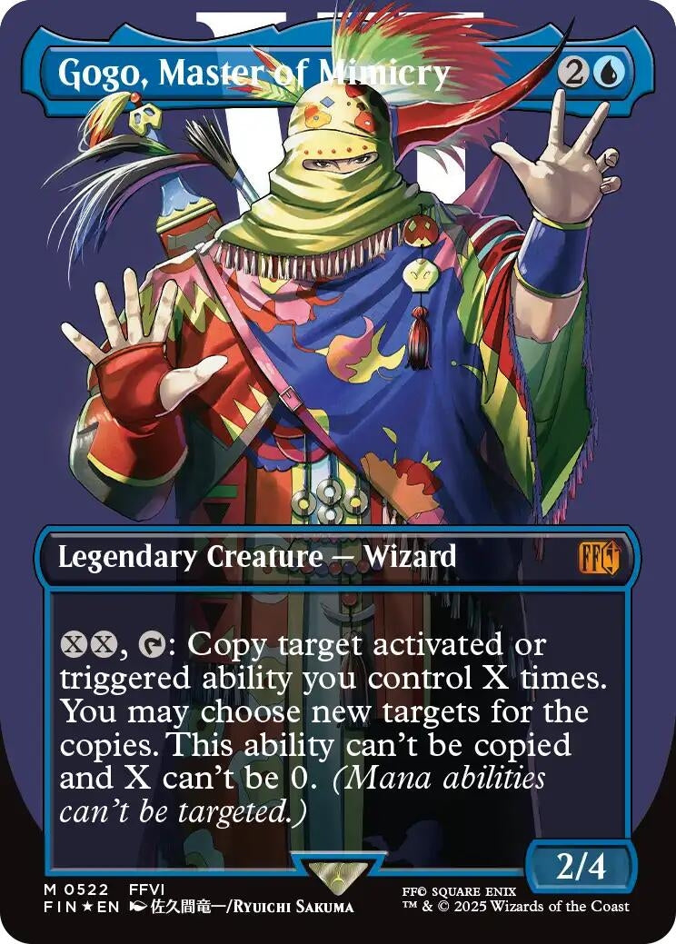 Image for Gogo, Master of Mimicry (Borderless) (Surge Foil) (522) [FINAL FANTASY] - Magic: The Gathering