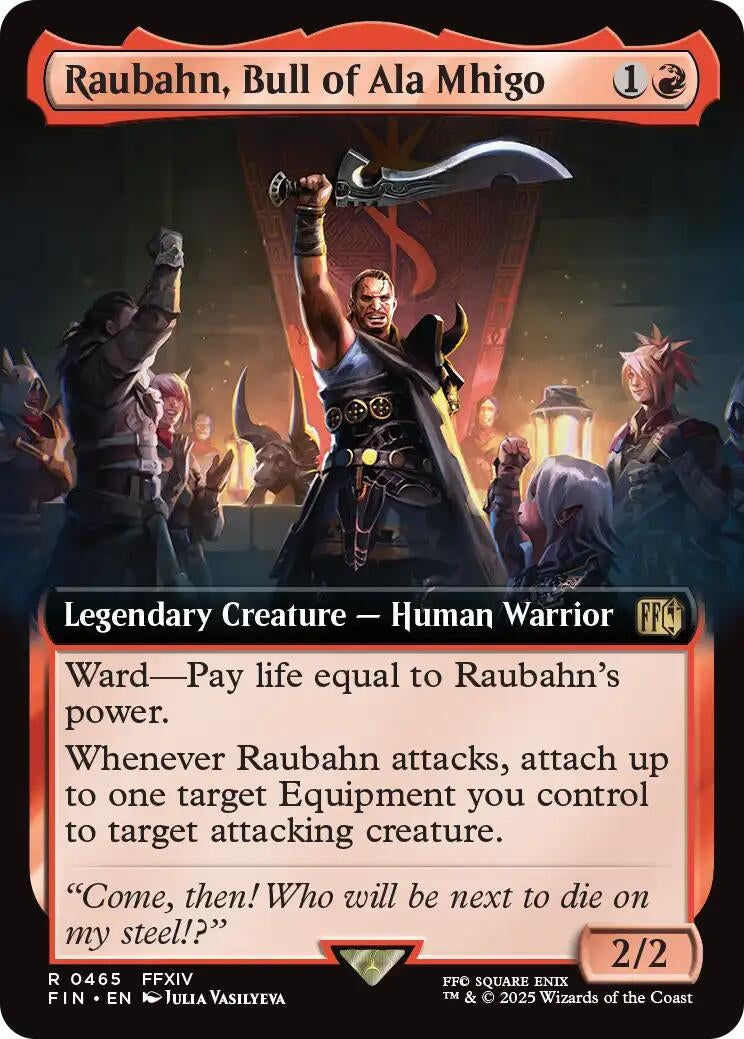 Image for Raubahn, Bull of Ala Mhigo (Extended Art) (465) [FINAL FANTASY] - Magic: The Gathering