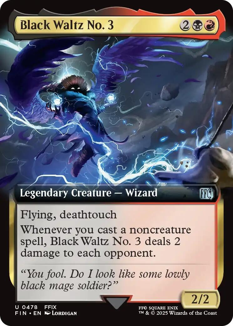 Image for Black Waltz No. 3 (Extended Art) (478) [FINAL FANTASY] - Magic: The Gathering
