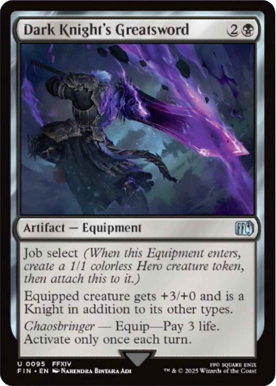 Image for Dark Knight's Greatsword (95) [FINAL FANTASY] - Magic: The Gathering