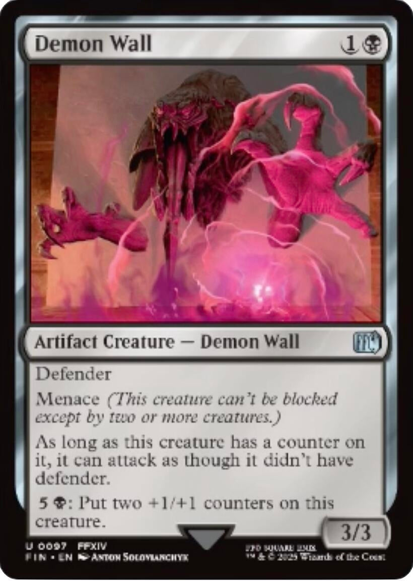 Image for Demon Wall (97) [FINAL FANTASY] - Magic: The Gathering