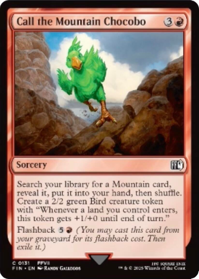 Image for Call the Mountain Chocobo (131) [FINAL FANTASY] - Magic: The Gathering