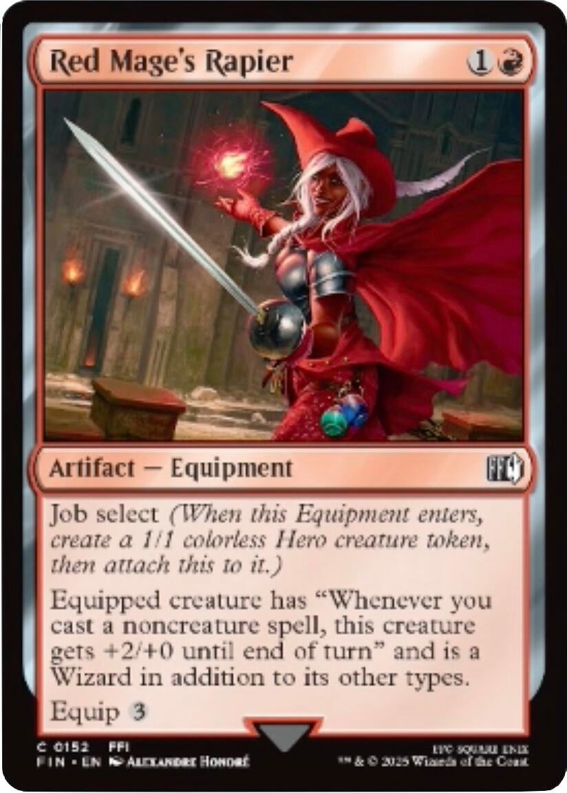 Image for Red Mage's Rapier (152) [FINAL FANTASY] - Magic: The Gathering