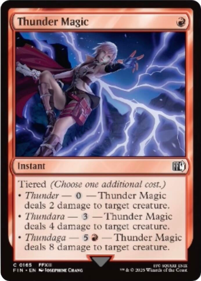 Image for Thunder Magic (165) [FINAL FANTASY] - Magic: The Gathering