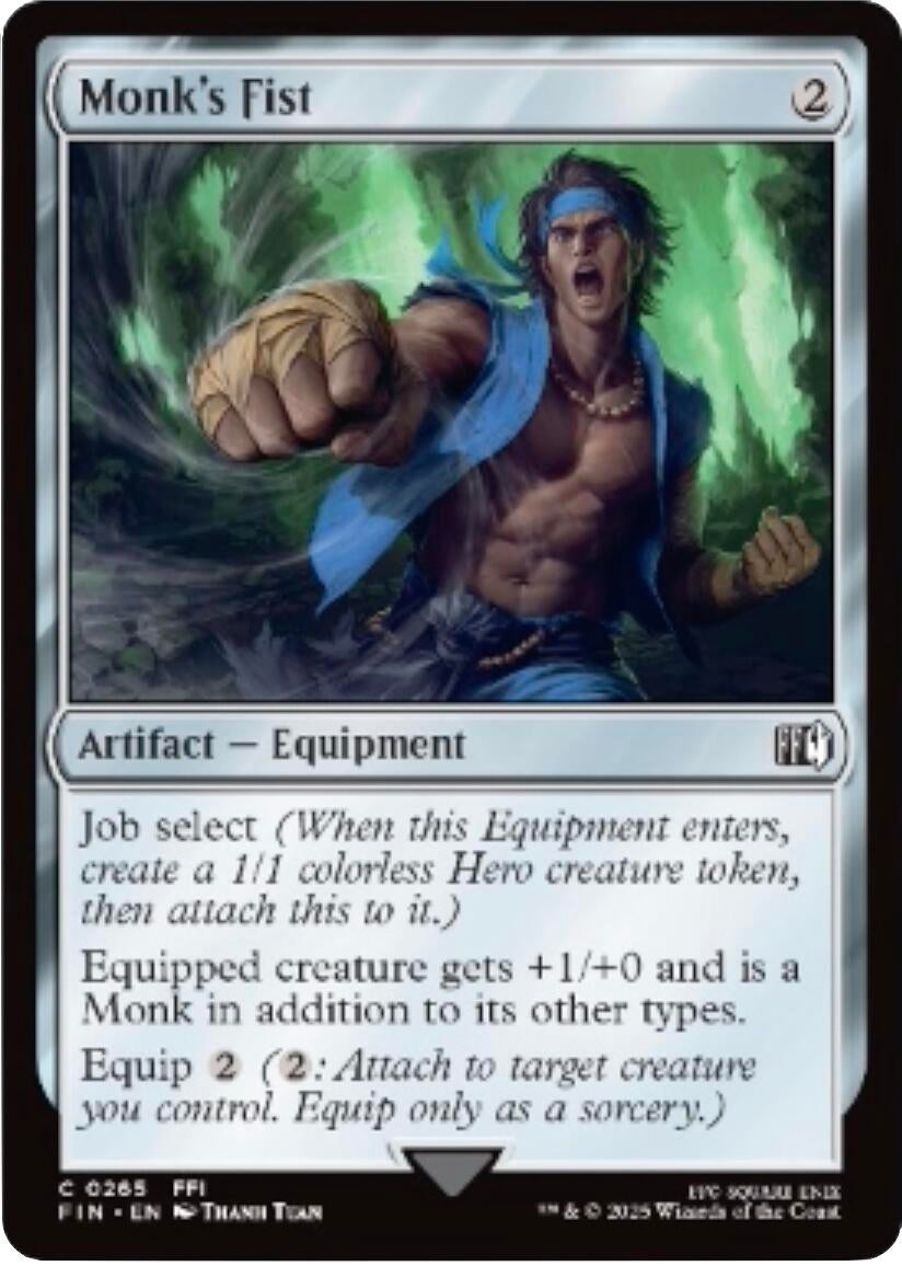 Image for Monk's Fist (265) [FINAL FANTASY] - Magic: The Gathering