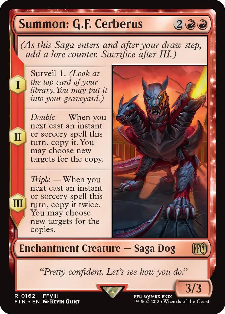 Image for Summon: G.F. Cerberus (162) [FINAL FANTASY] - Magic: The Gathering