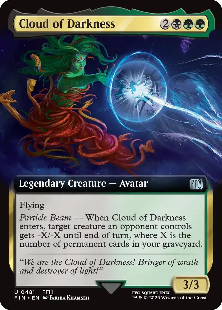 Image for Cloud of Darkness (Extended Art) (481) [FINAL FANTASY] - Magic: The Gathering