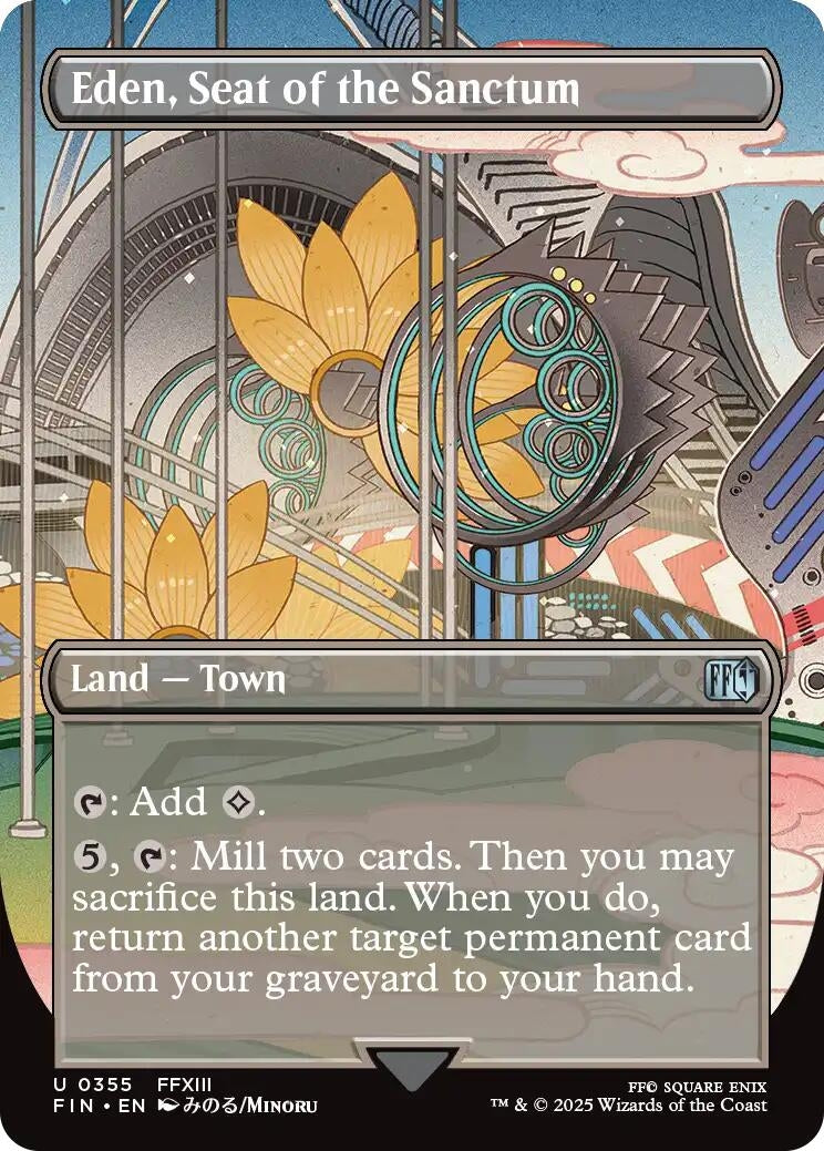 Image for Eden, Seat of the Sanctum (Borderless) (355) [FINAL FANTASY] - Magic: The Gathering