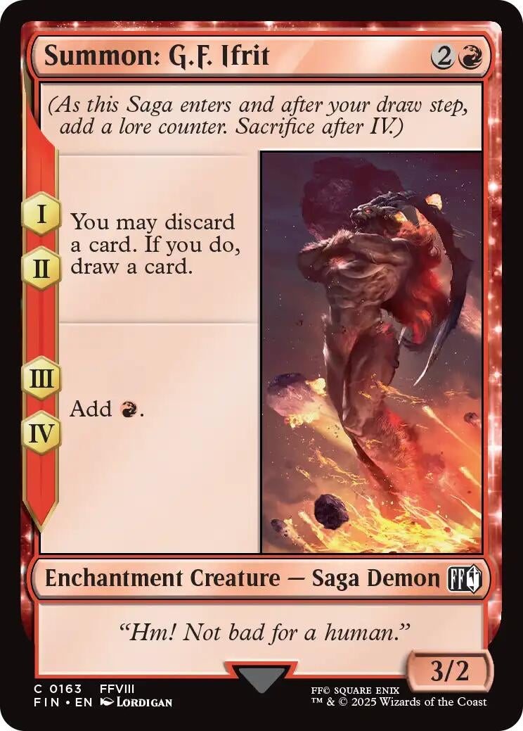 Image for Summon: G.F. Ifrit (163) [FINAL FANTASY] - Magic: The Gathering