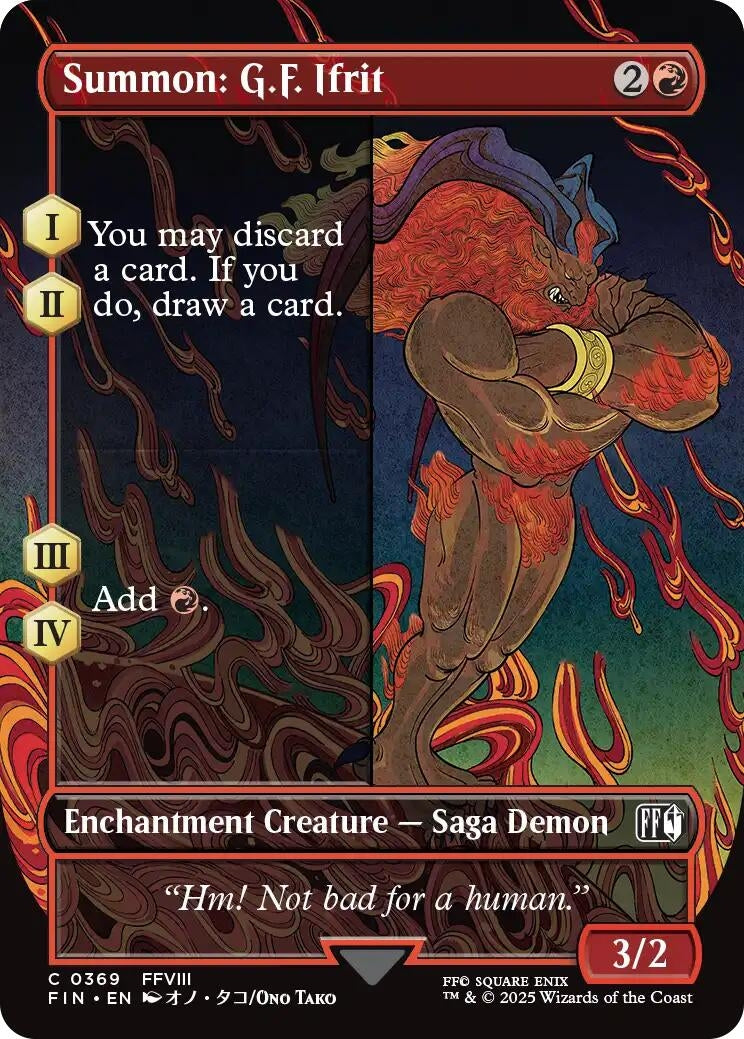 Image for Summon: G.F. Ifrit (Borderless) (369) [FINAL FANTASY] - Magic: The Gathering