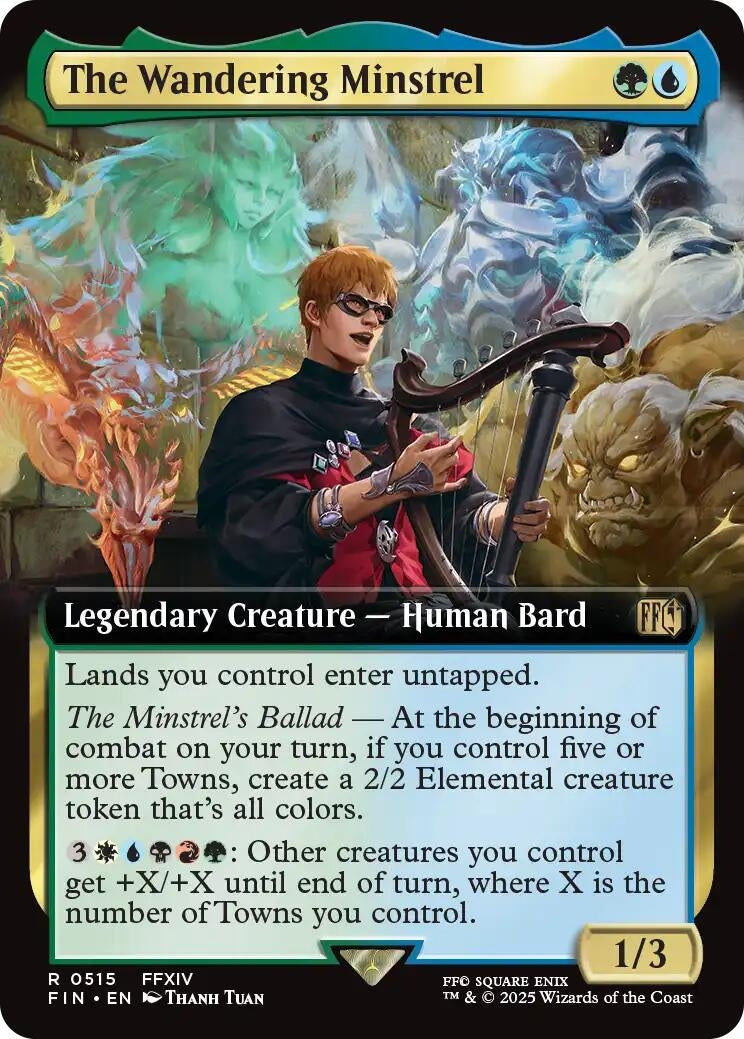Image for The Wandering Minstrel (Extended Art) (515) [FINAL FANTASY] - Magic: The Gathering