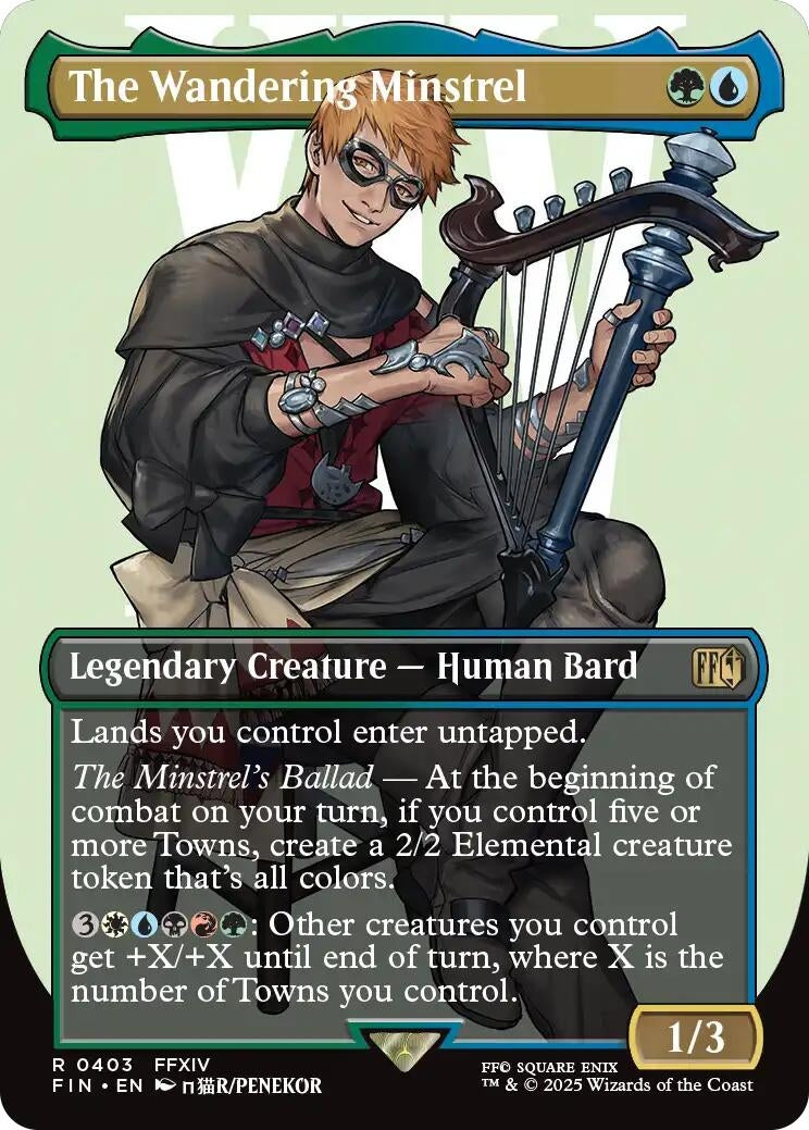 Image for The Wandering Minstrel (Borderless) (403) [FINAL FANTASY] - Magic: The Gathering