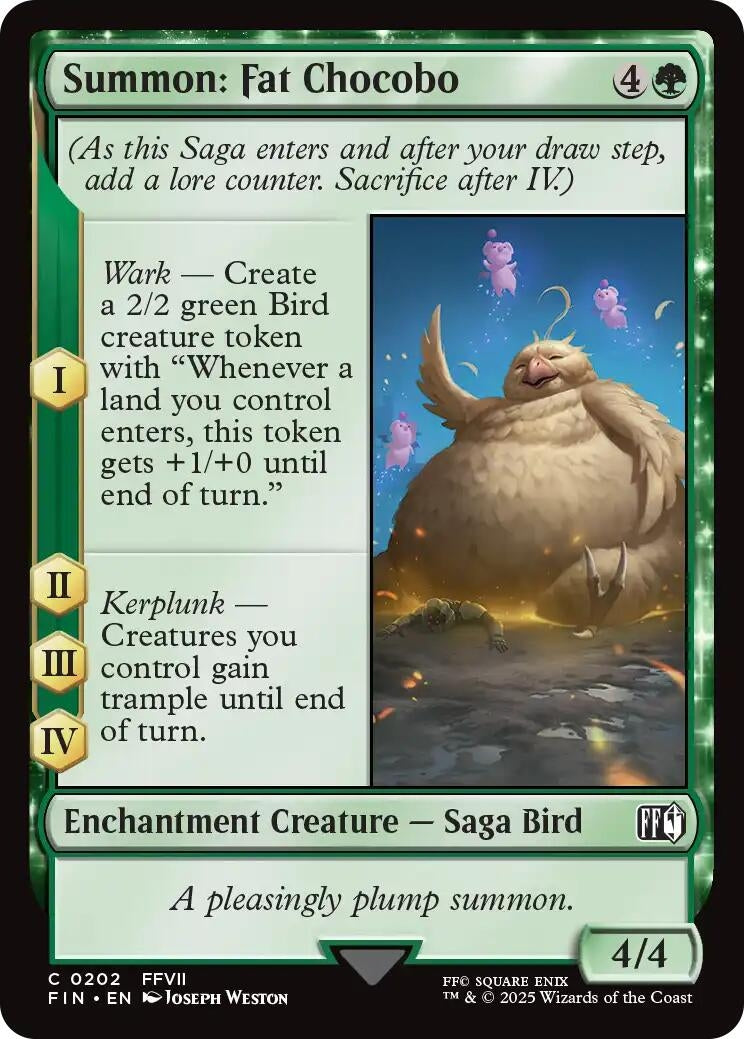 Image for Summon: Fat Chocobo (202) [FINAL FANTASY] - Magic: The Gathering