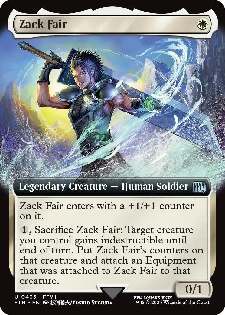 Image for Zack Fair (Extended Art) (435) [FINAL FANTASY] - Magic: The Gathering