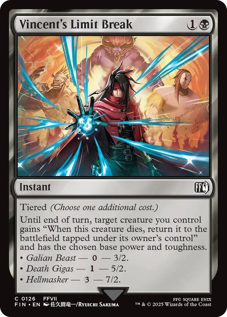 Image for Vincent's Limit Break (126) [FINAL FANTASY] - Magic: The Gathering