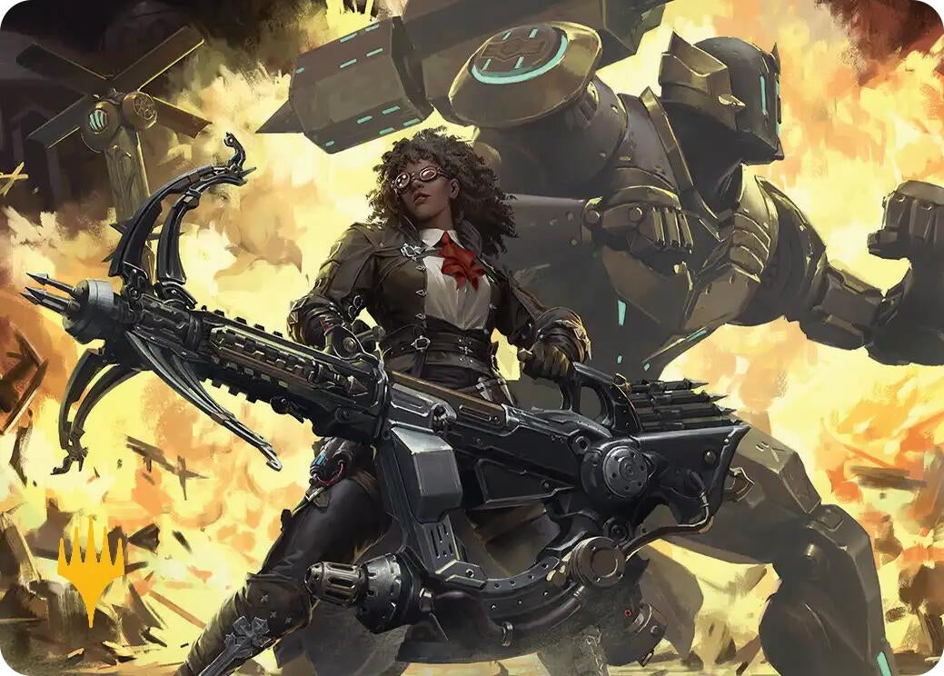 Image for Machinist's Arsenal Art Card (Gold-Stamped Planeswalker Symbol) (2) [FINAL FANTASY] - Magic: The Gathering
