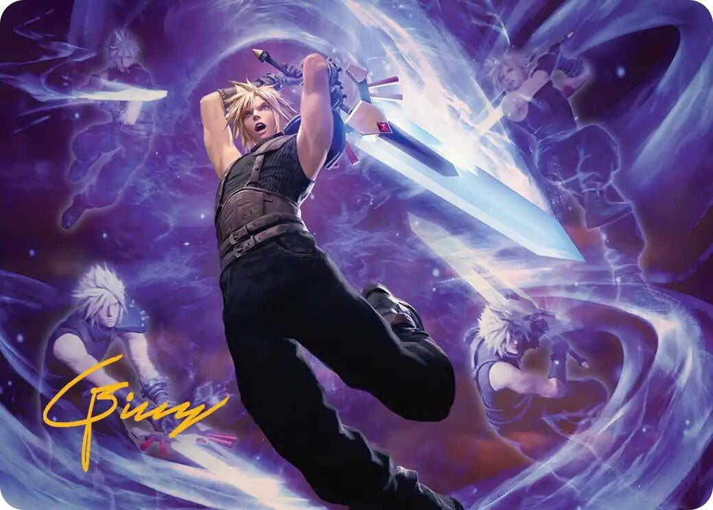 Image for Cloud's Limit Break Art Card (Gold-Stamped Signature) (23) [FINAL FANTASY] - Magic: The Gathering