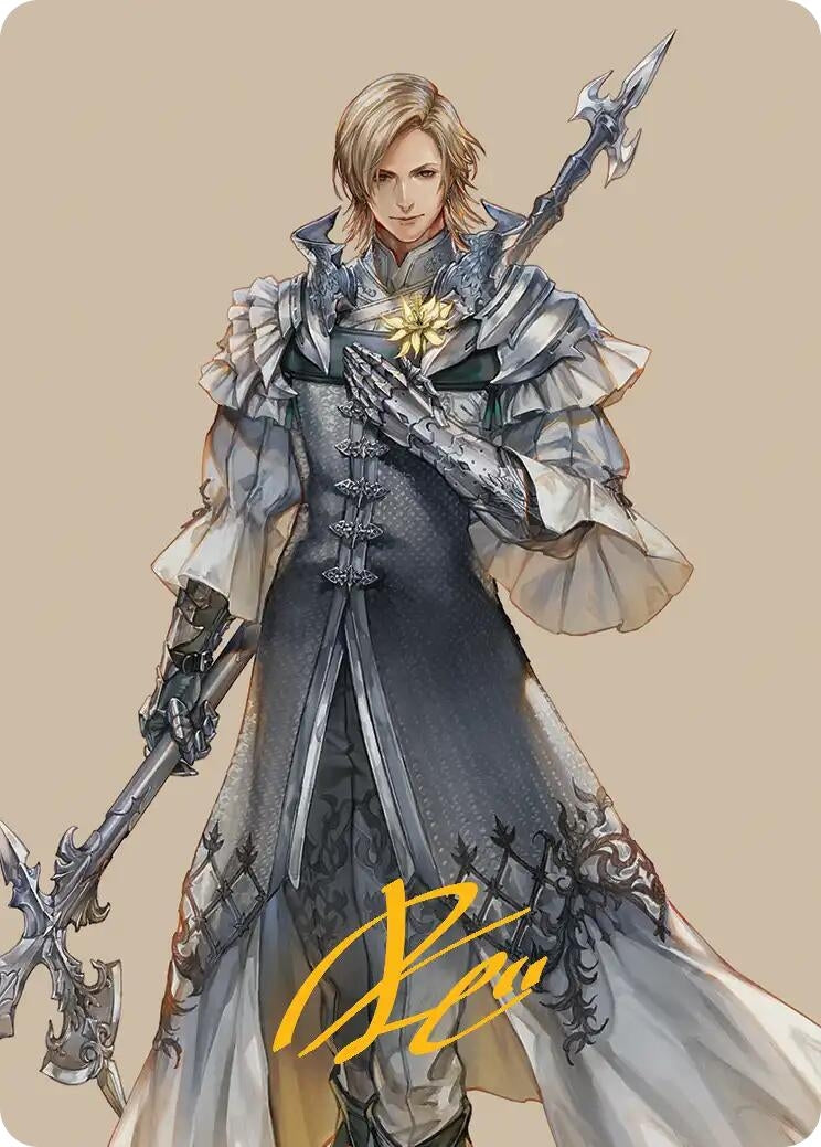 Image for Dion, Bahamut's Dominant Art Card (Gold-Stamped Signature) (42) [FINAL FANTASY] - Magic: The Gathering