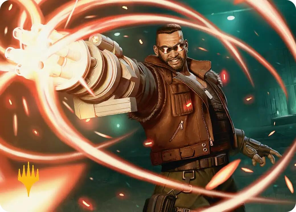 Image for Barret Wallace Art Card (Gold-Stamped Planeswalker Symbol) (8) [FINAL FANTASY] - Magic: The Gathering