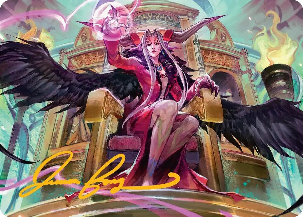 Image for Sorceress's Schemes Art Card (Gold-Stamped Signature) (9) [FINAL FANTASY] - Magic: The Gathering