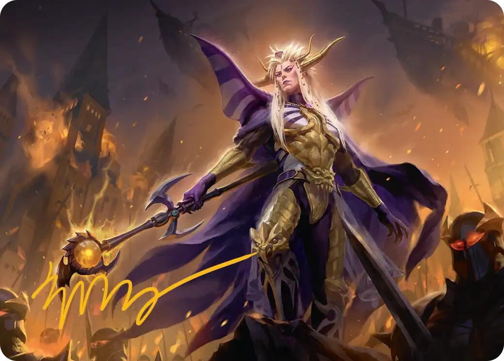 Image for The Emperor of Palamecia Art Card (Gold-Stamped Signature) (13) [FINAL FANTASY] - Magic: The Gathering