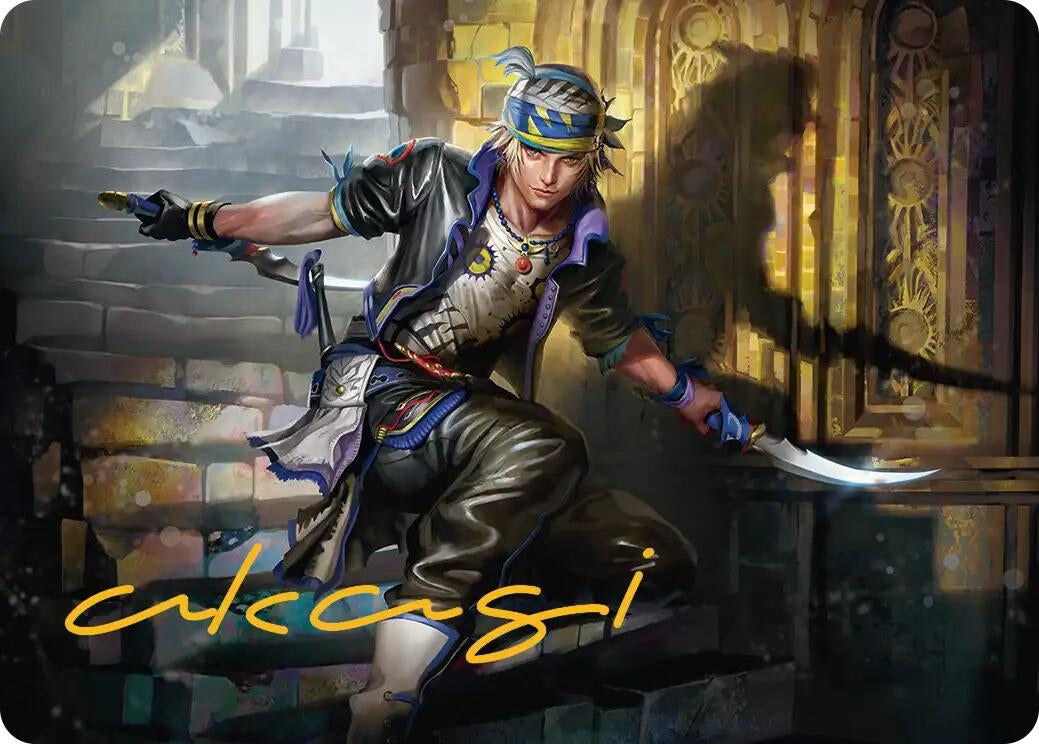 Image for Locke Cole Art Card (Gold-Stamped Signature) (15) [FINAL FANTASY] - Magic: The Gathering