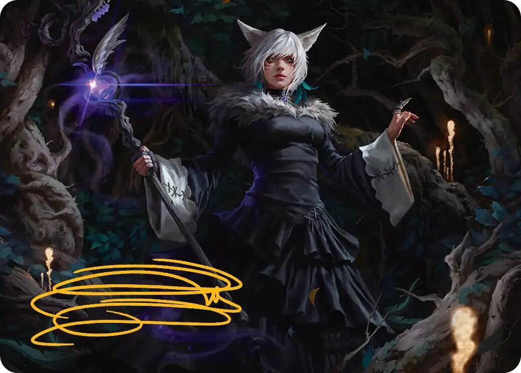 Image for Y'shtola, Night's Blessed Art Card (21) (Gold-Stamped Signature) (21) [FINAL FANTASY] - Magic: The Gathering