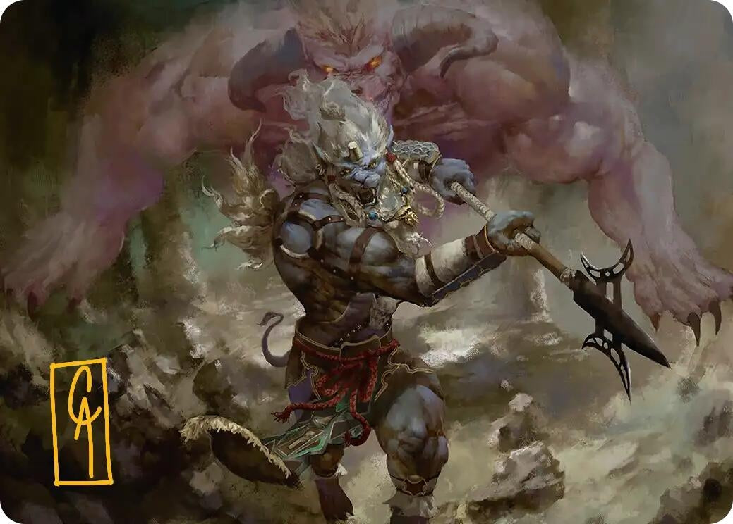 Image for Kimahri, Valiant Guardian Art Card (Gold-Stamped Signature) (29) [FINAL FANTASY] - Magic: The Gathering