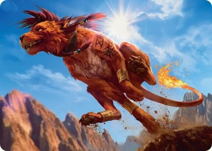 Image for Red XIII, Proud Warrior Art Card (30) [FINAL FANTASY] - Magic: The Gathering