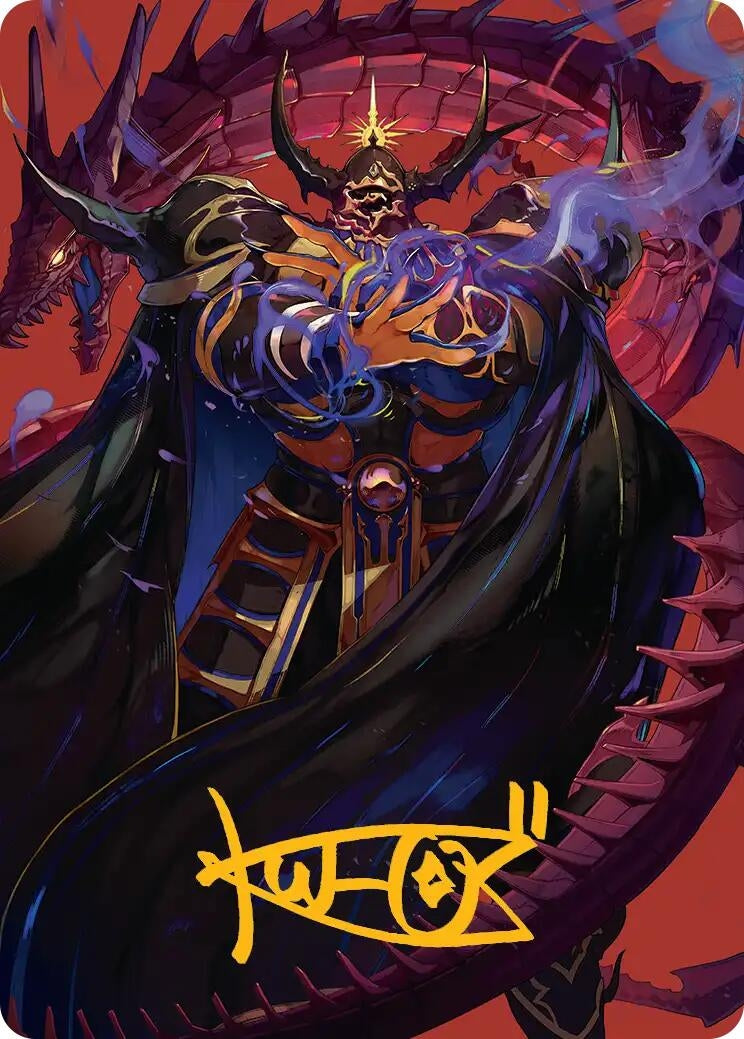 Image for Golbez, Crystal Collector Art Card (Gold-Stamped Signature) (45) [FINAL FANTASY] - Magic: The Gathering