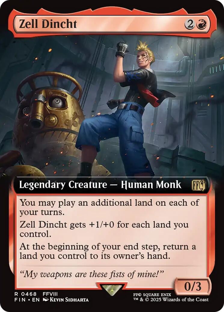 Image for Zell Dincht (Extended Art) (468) [FINAL FANTASY] - Magic: The Gathering