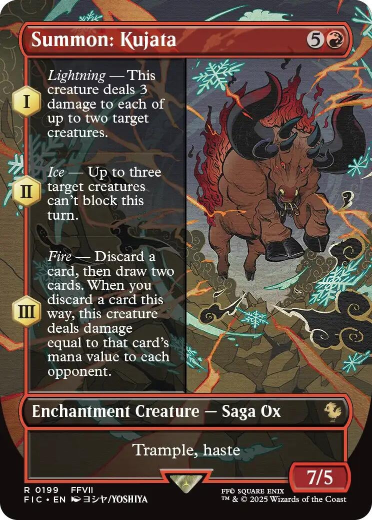 Image for Summon: Kujata (Borderless) (199) [FINAL FANTASY] - Magic: The Gathering