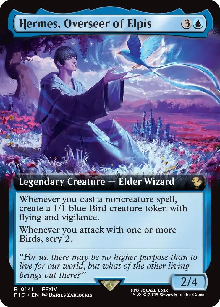 Image for Hermes, Overseer of Elpis (Extended Art) (141) [FINAL FANTASY] - Magic: The Gathering