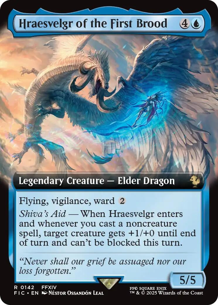Image for Hraesvelgr of the First Brood (Extended Art) (142) [FINAL FANTASY] - Magic: The Gathering