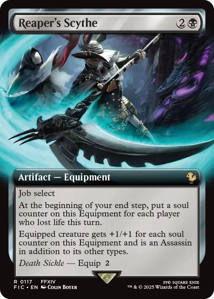 Image for Reaper's Scythe (Extended Art) (117) [FINAL FANTASY] - Magic: The Gathering