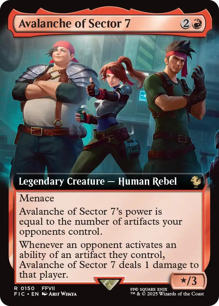 Image for Avalanche of Sector 7 (Extended Art) (150) [FINAL FANTASY] - Magic: The Gathering