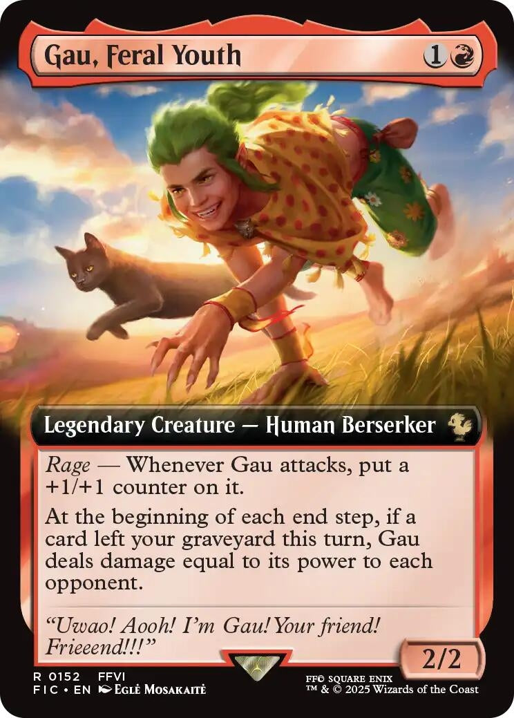 Image for Gau, Feral Youth (Extended Art) (152) [FINAL FANTASY] - Magic: The Gathering