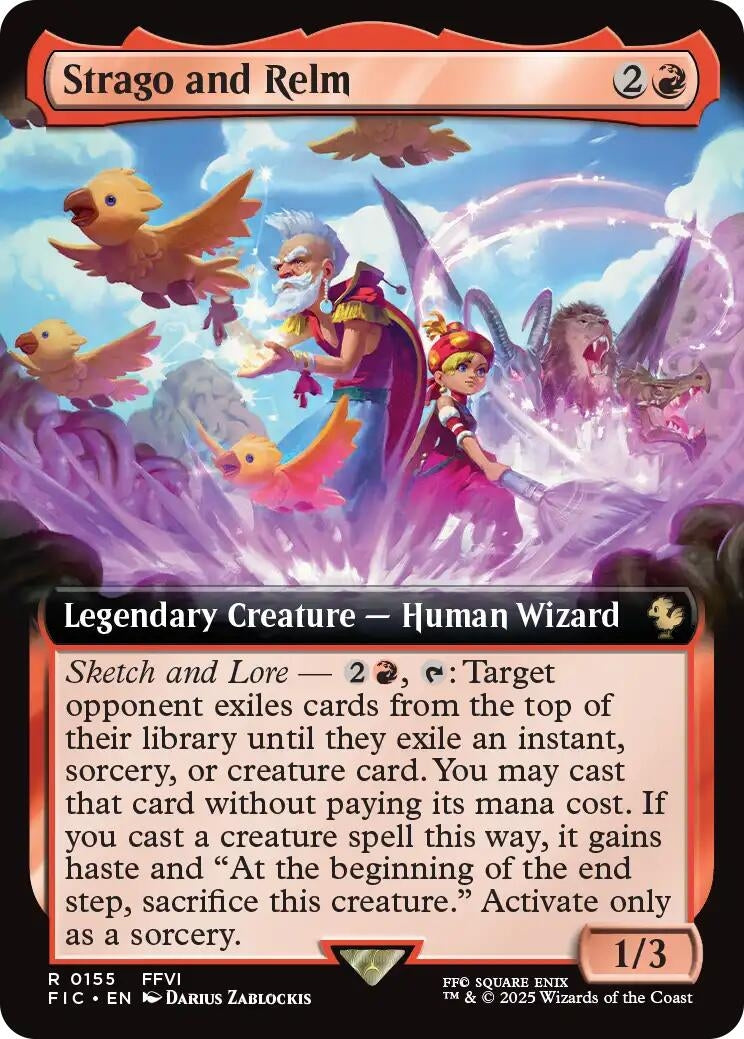 Image for Strago and Relm (Extended Art) (155) [FINAL FANTASY] - Magic: The Gathering