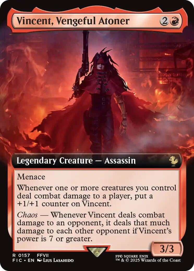 Image for Vincent, Vengeful Atoner (Extended Art) (157) [FINAL FANTASY] - Magic: The Gathering