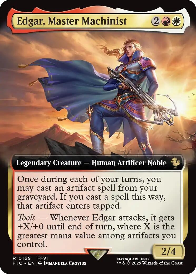 Image for Edgar, Master Machinist (Extended Art) (169) [FINAL FANTASY] - Magic: The Gathering