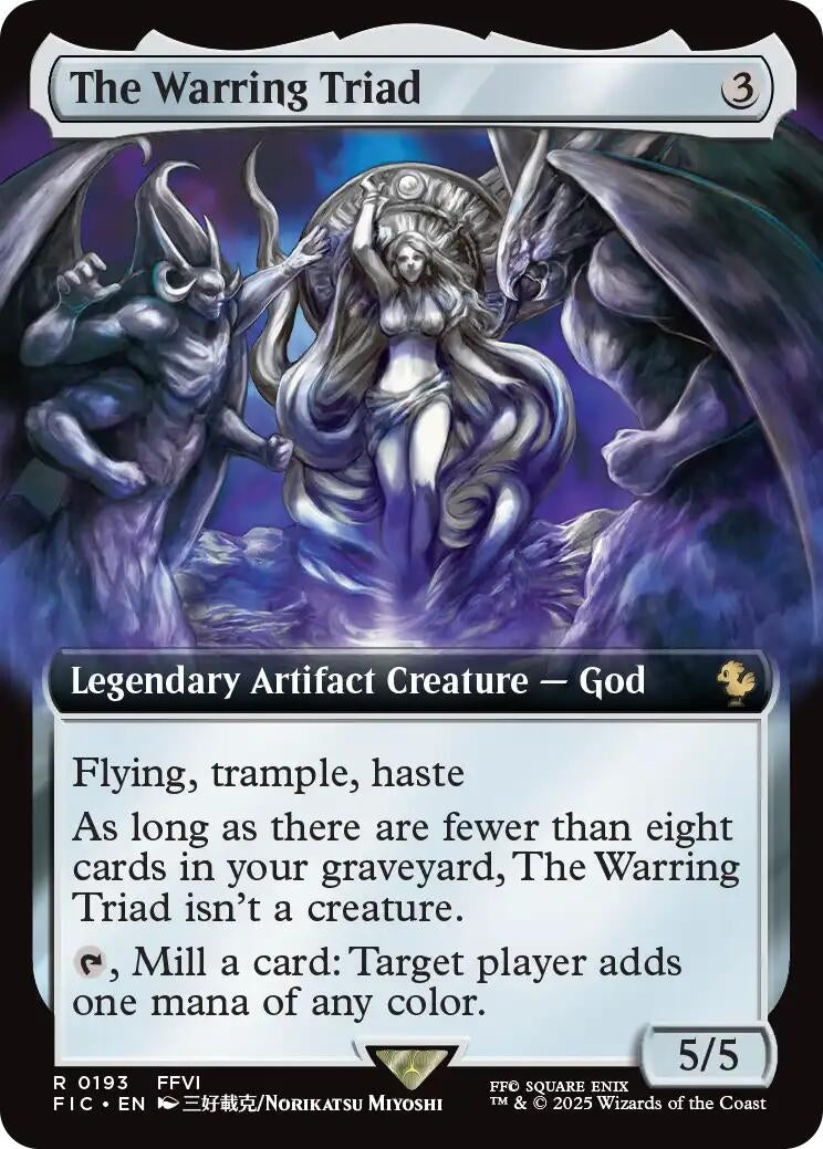 Image for The Warring Triad (Extended Art) (193) [FINAL FANTASY] - Magic: The Gathering