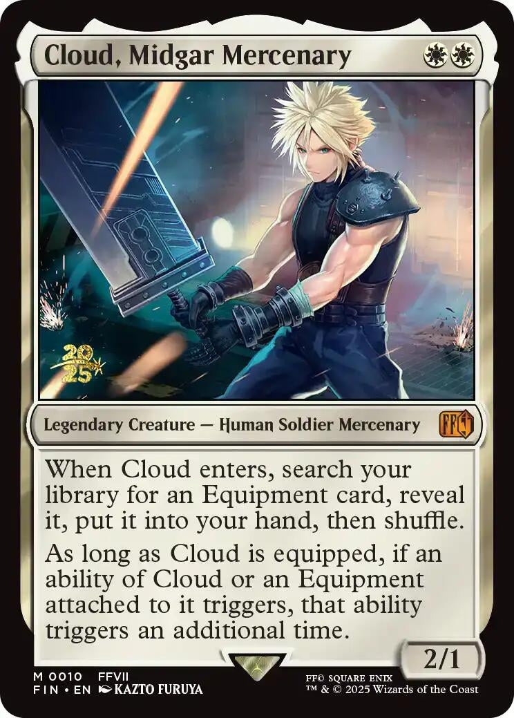Image for Cloud, Midgar Mercenary (10) [Prerelease Cards] - Magic: The Gathering