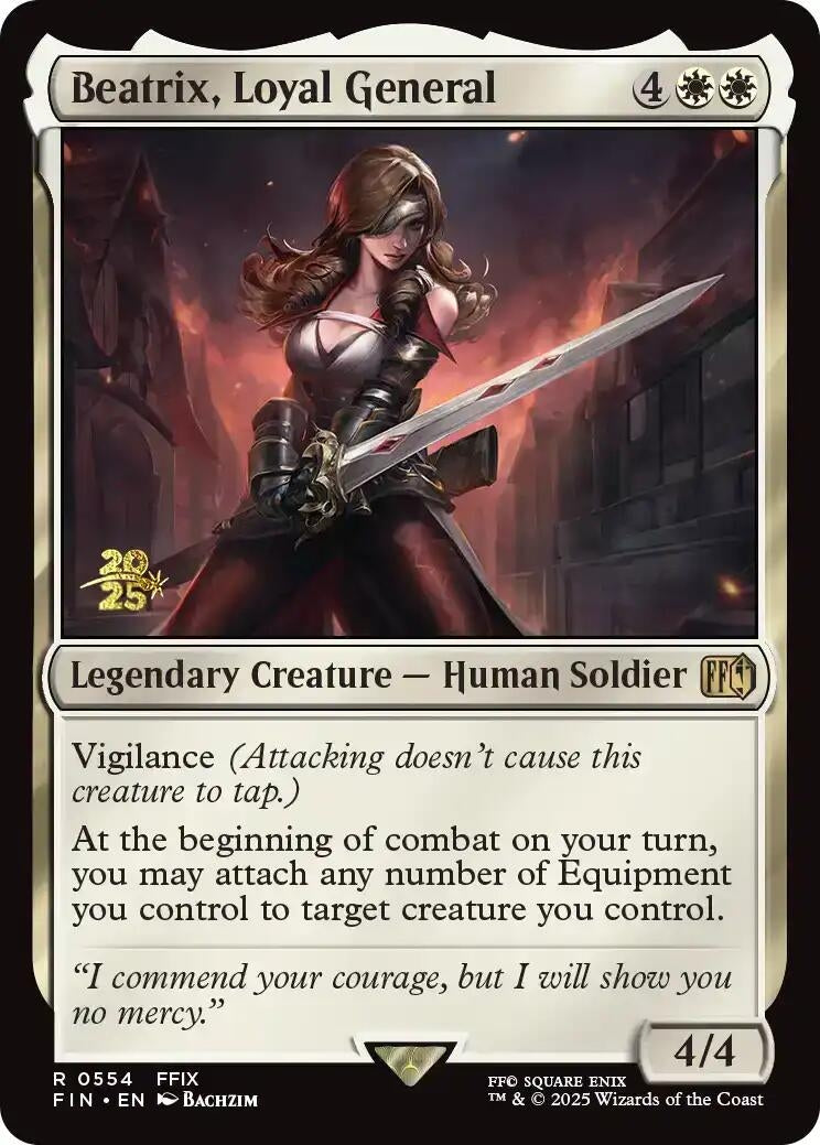 Image for Beatrix, Loyal General (554) [Prerelease Cards] - Magic: The Gathering