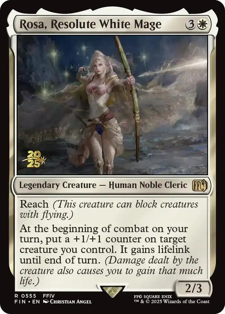 Image for Rosa, Resolute White Mage (555) [Prerelease Cards] - Magic: The Gathering